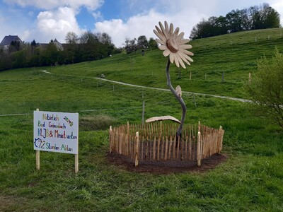 KLJB & Ministranten Bad Grönenbach - Bau einer Holzblume