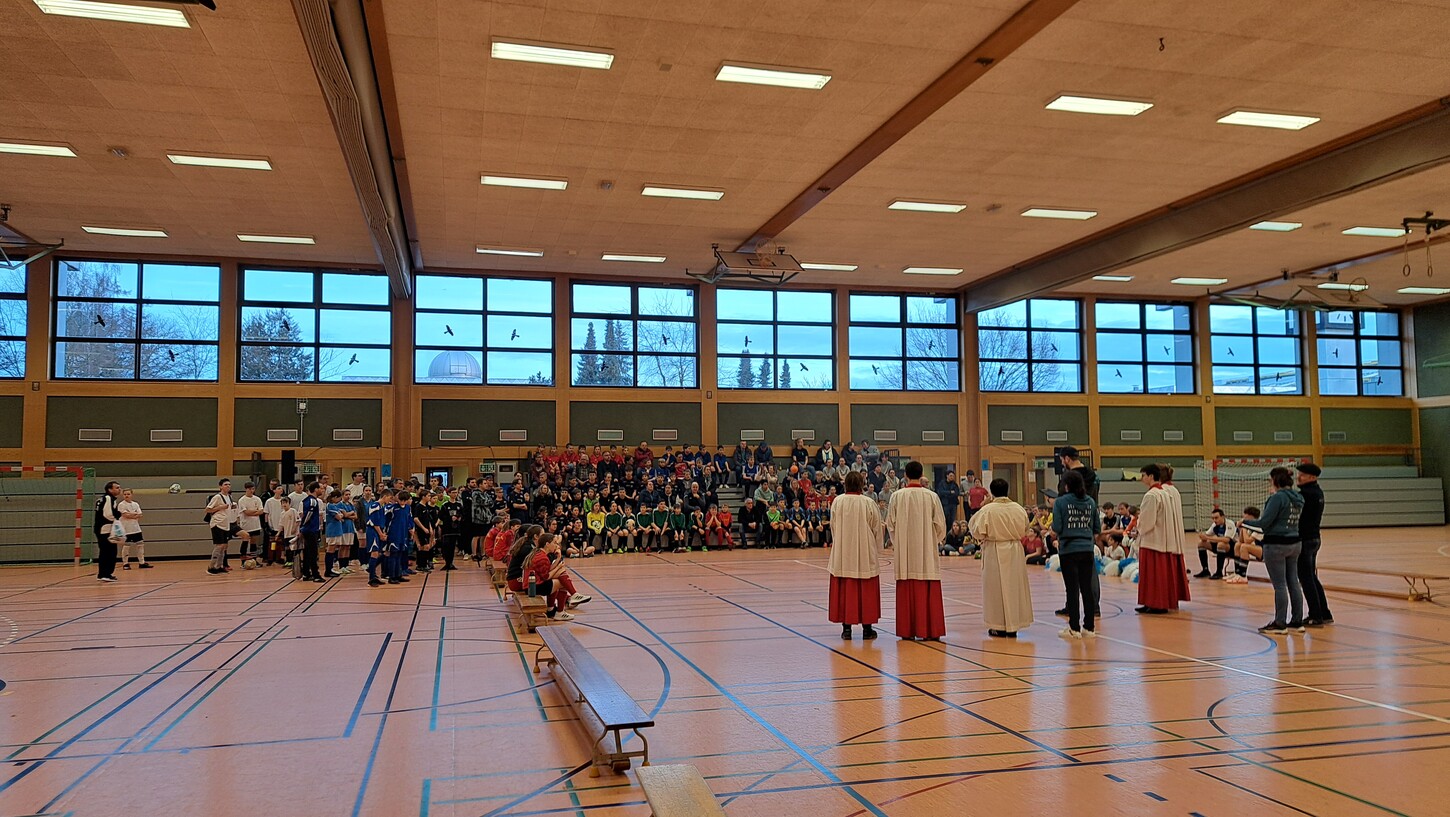 Große Begeisterung beim Ministranten-Fußballturnier 2024 in Mindelheim (Montag, 12. Februar 2024)