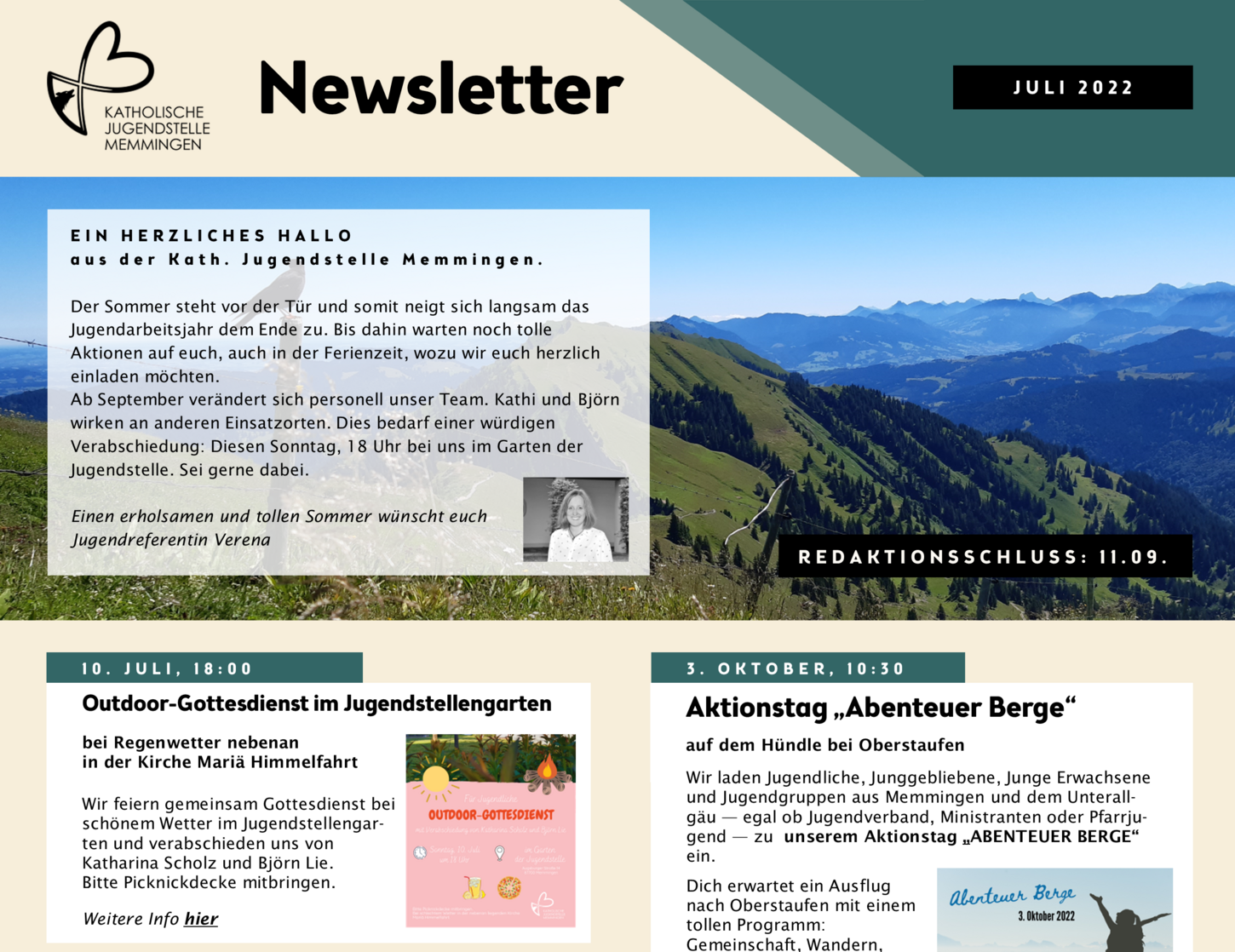 Unser Juli-Newsletter 2022 ist erschienen (Freitag, 08. Juli 2022)